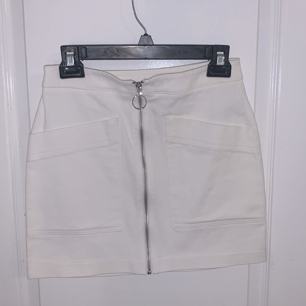 forever 21 zip up skirt